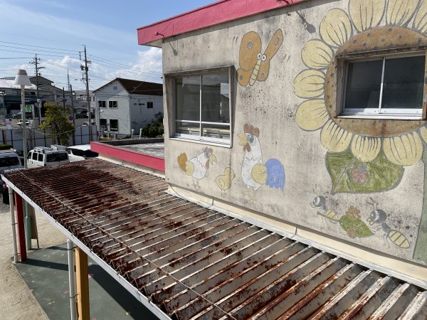 外壁屋根塗装前サイディングボード
