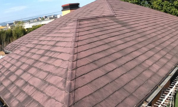 屋根塗装施工前カラーベスト